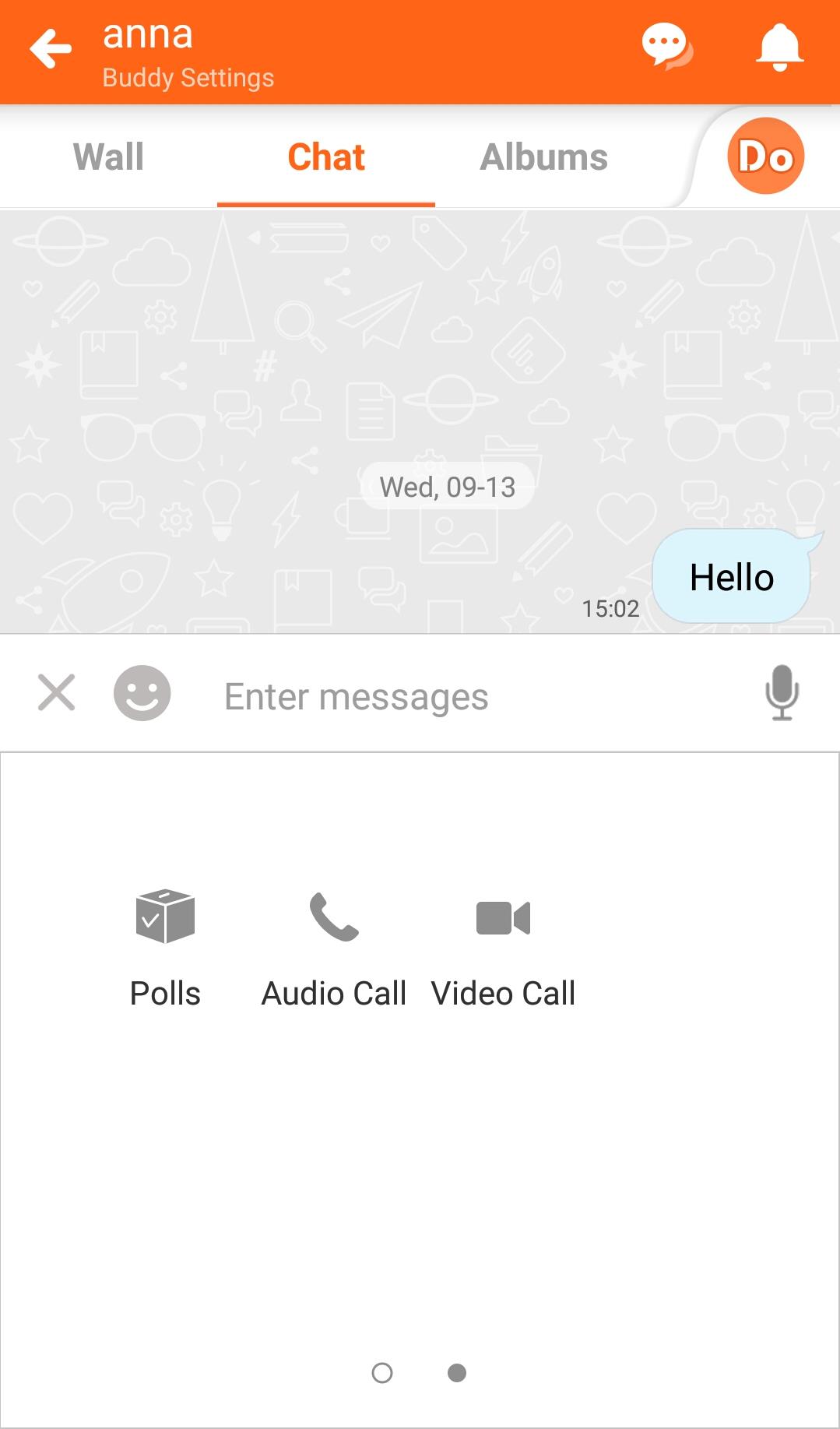 BuddyDo, Buddy Chat, Audio and Video Call